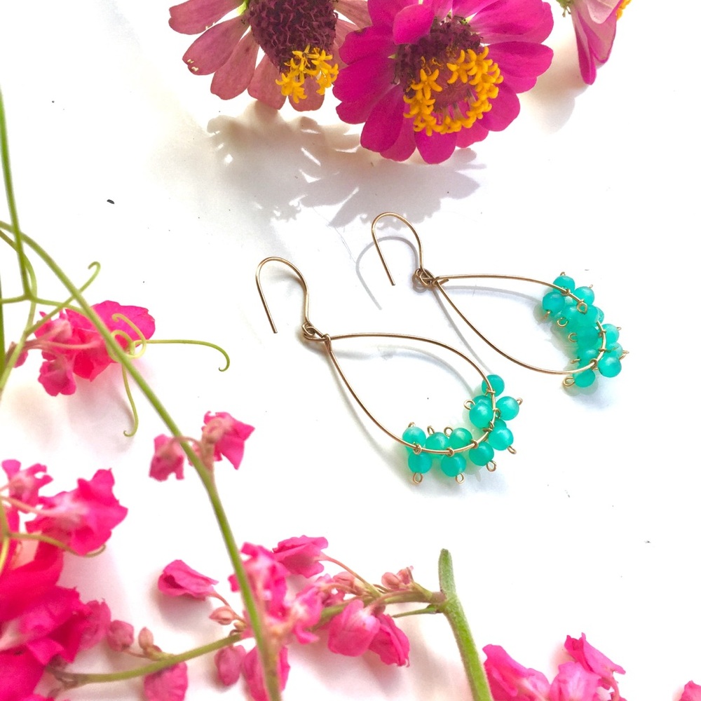 Aqua Blue Earrings