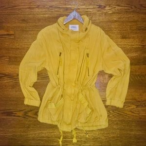 ASHLEY Mustard Yellow Anorak Jacket