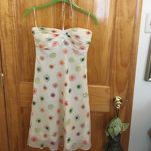 Tocca Beaded Halter Dress