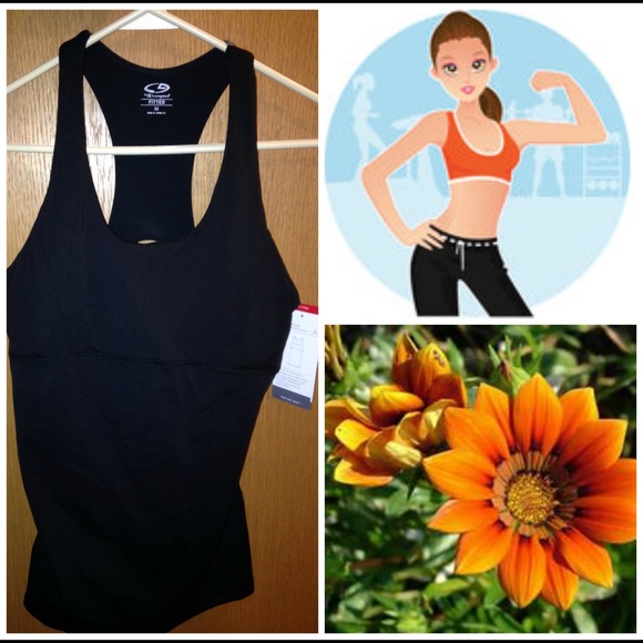 Large Racerback tank top CHAMPION black gray New - Picture 3 of 4