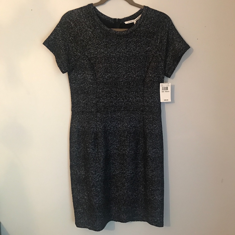 NEVER BEEN WORE: with tags. Blue fitted dress