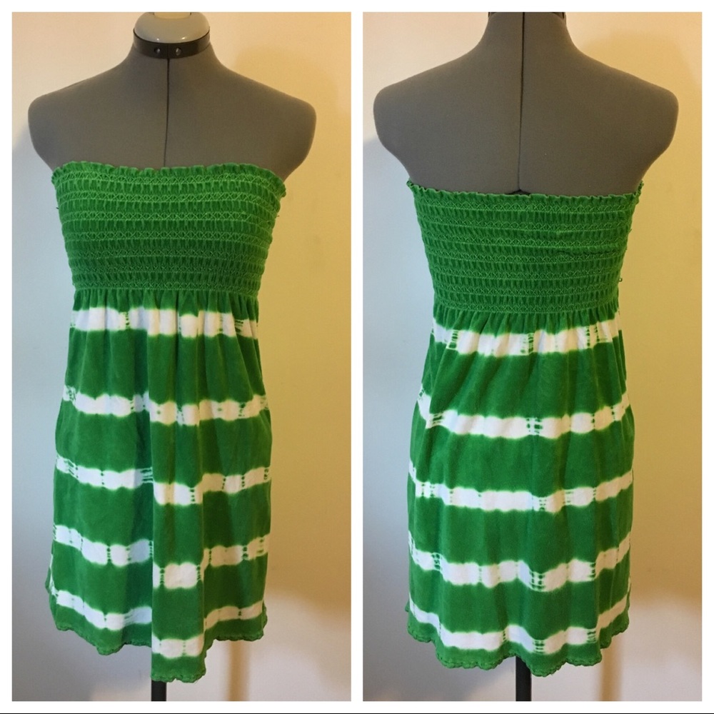 Juicy Couture Green Tye Dye Beach Dress
