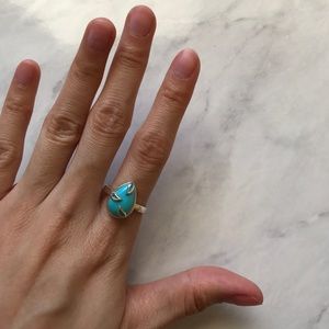 NEW! Genuine Sterling Silver Turquoise Ring