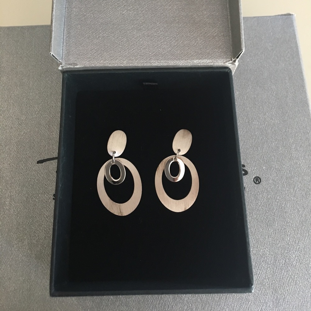 Silver earrings