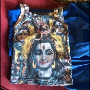 Festival Tank Top With Collage Of Shivas
