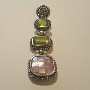 Lia Sophia three stone pendant