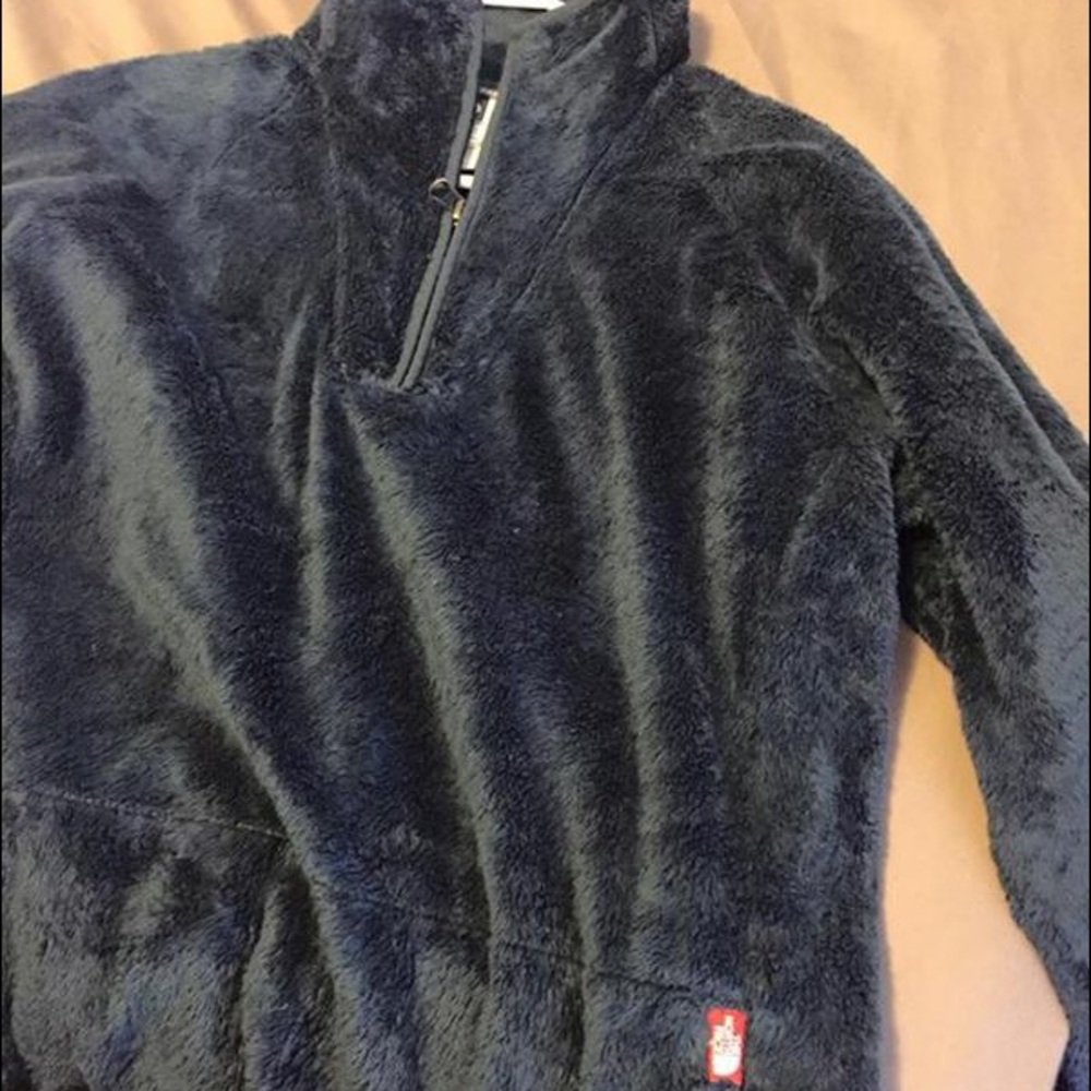 North Face quarter zip monkey fleece
