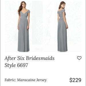 After Six dress style 6697 - monument color