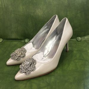 Nine West Leather Pump/Stiletto Rhinestone Wedding
