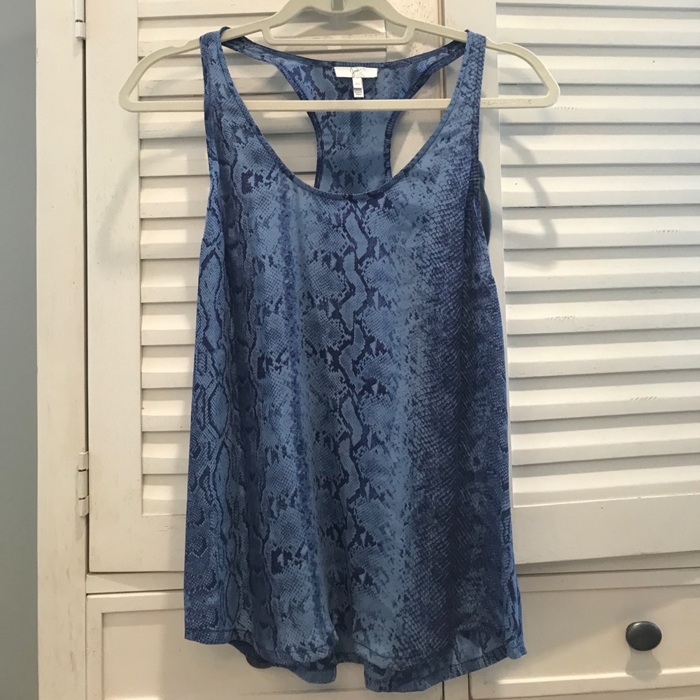 Silk t back tank