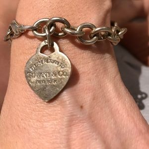 Heart Tag Charm Bracelet