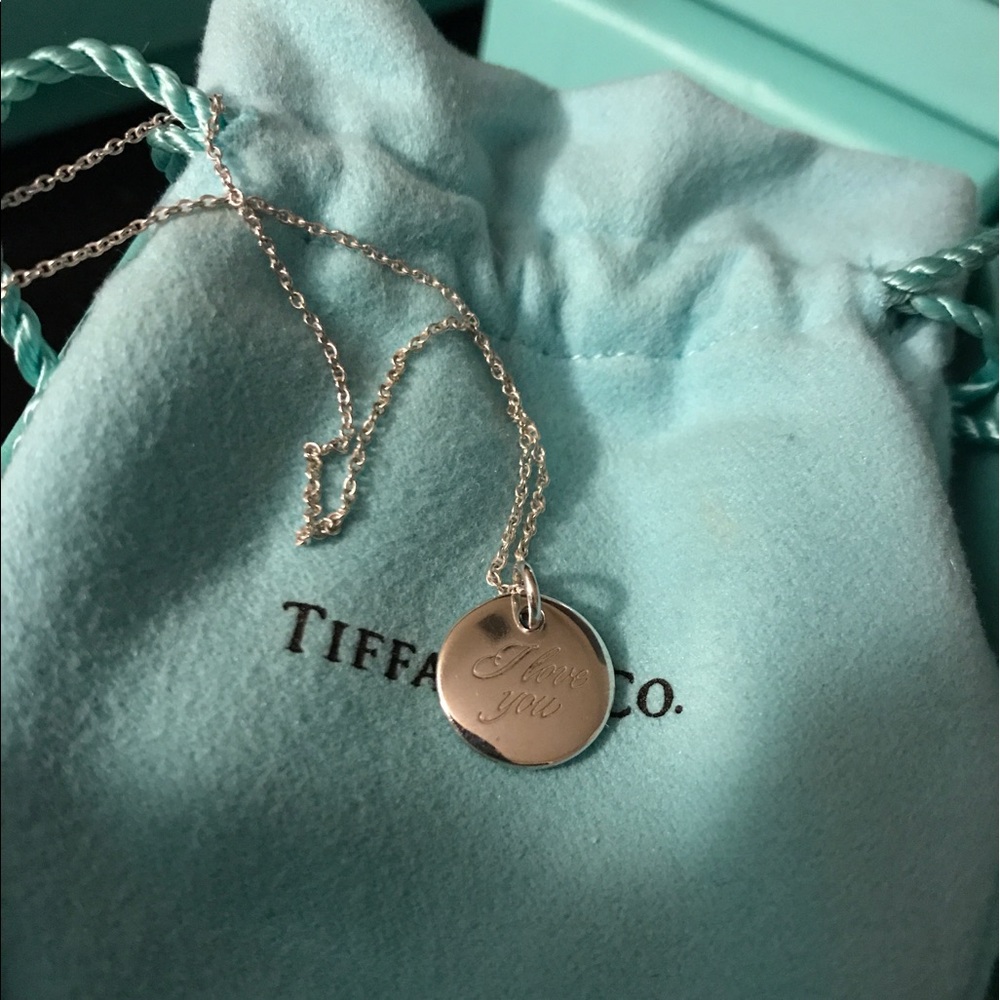 Tiffany and co I love you necklace