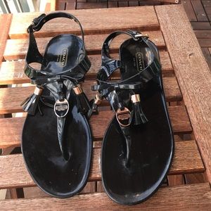 Coach jelly sandals size 8