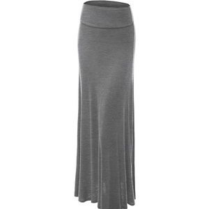 Heather Gray Maxi Skirt