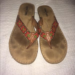 BEADED MINNETONKA SANDALS