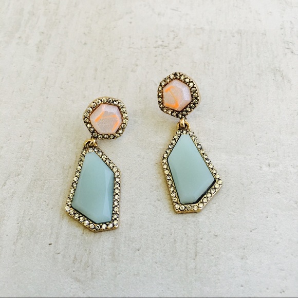 SALE Geo Drop Earrings - Picture 2 of 5