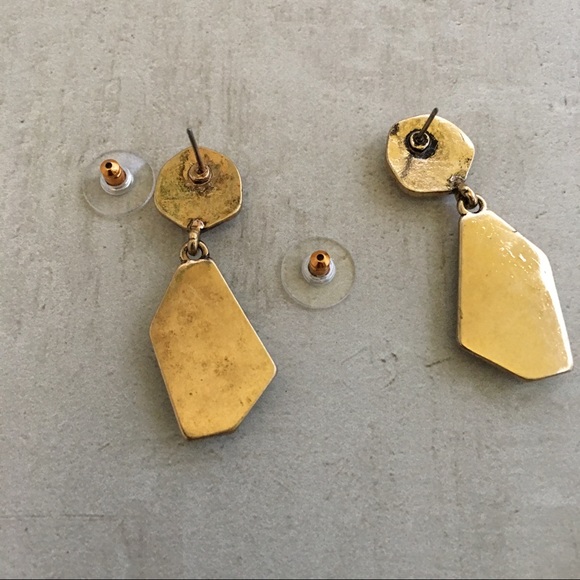 SALE Geo Drop Earrings - Picture 4 of 5