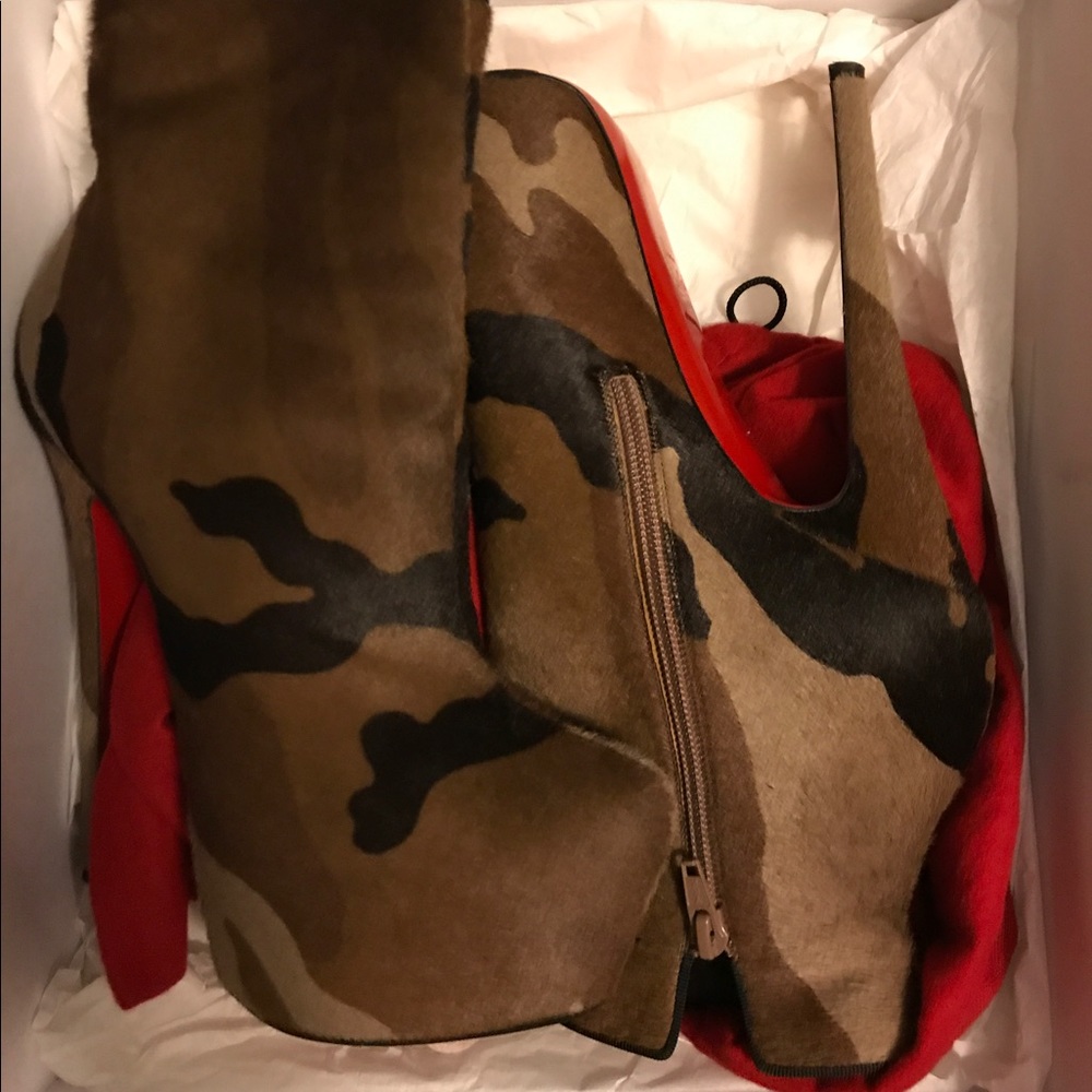 Christian Louboutin - Daffodil camo booties