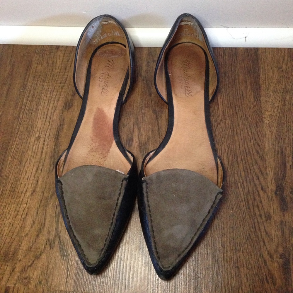 Leather and suede Madewell Flats