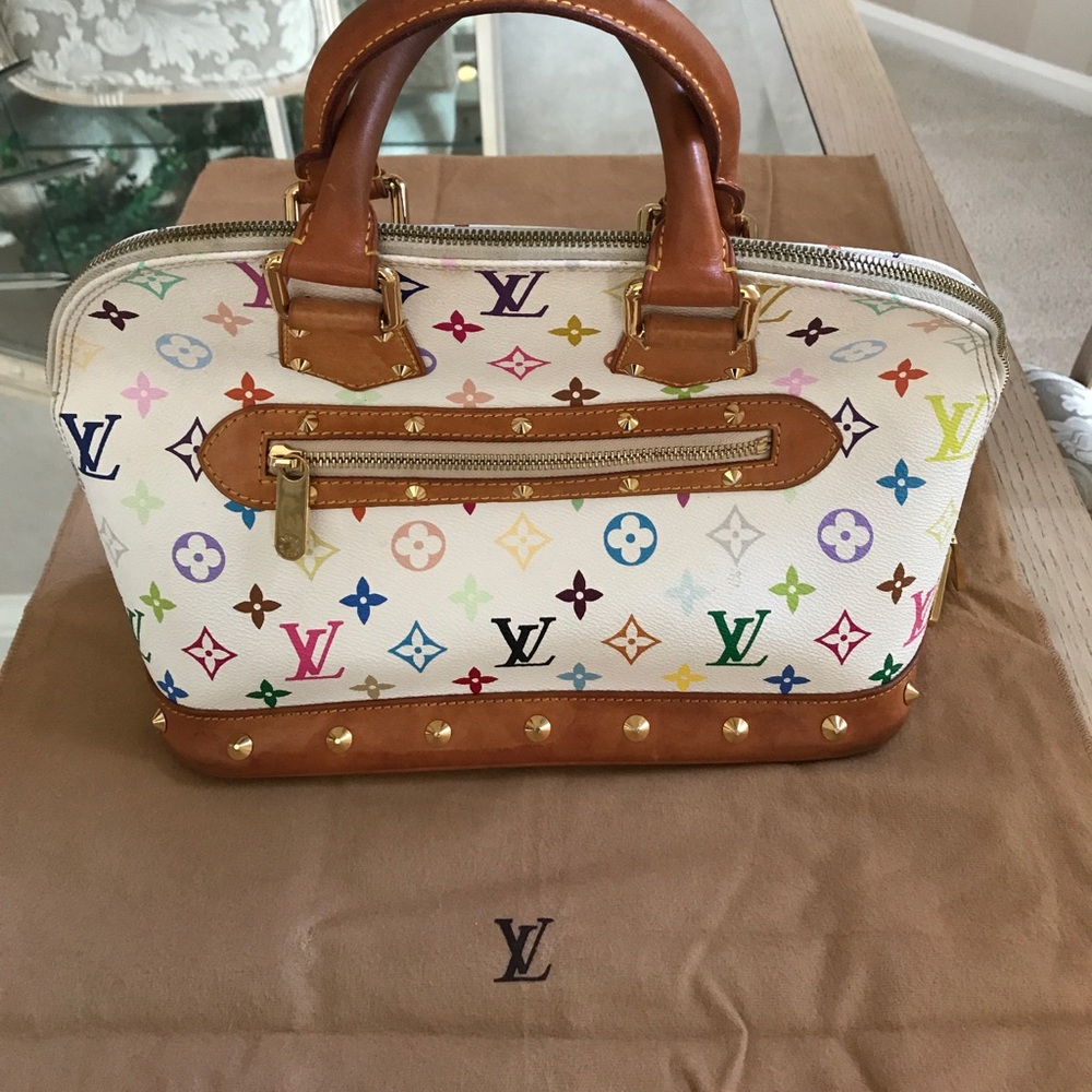 Authentic Louis Vuitton multicolore Alma handbag