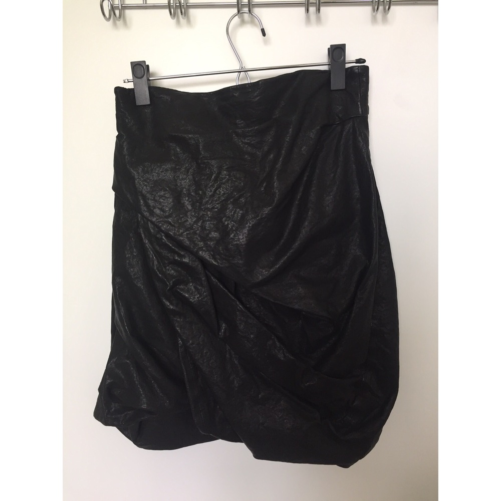 All Saints Hoxie Leather Skirt