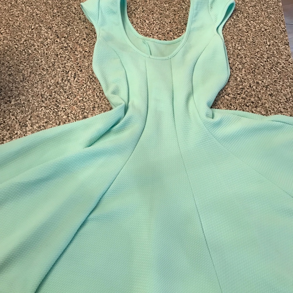 Mint Green Above the Knee Dress
