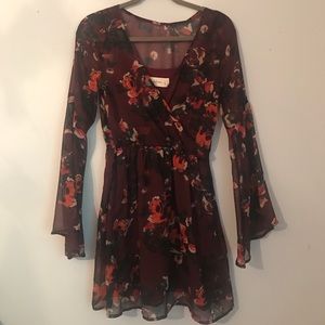 Long Sleeve Floral Dress
