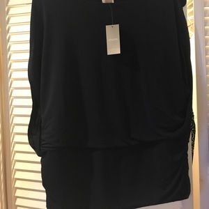 NWT Navy Knit Kit Banded Top