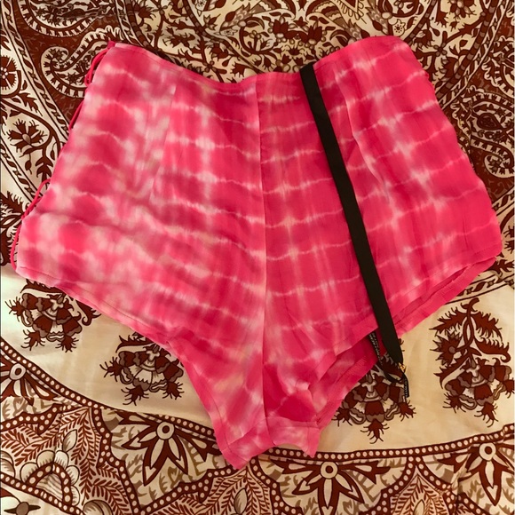 Lace Up Festival Shorts - Picture 2 of 2