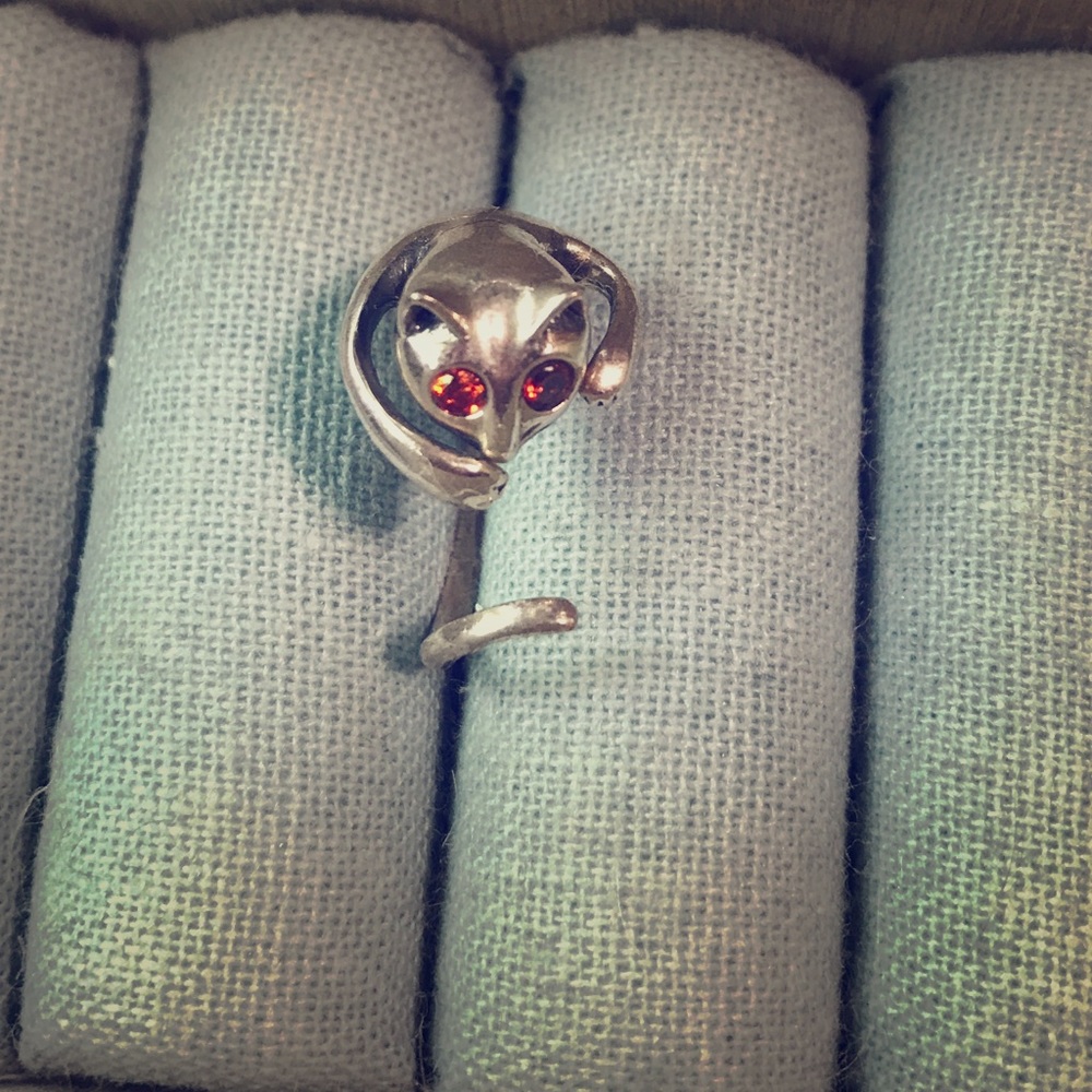 Handmade Fox Ring Sterling Silver