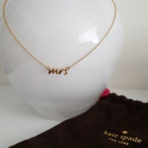 Kate Spade "Mrs" Say Yes Necklace