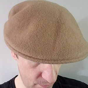 Kangol 100% wool camel color hat