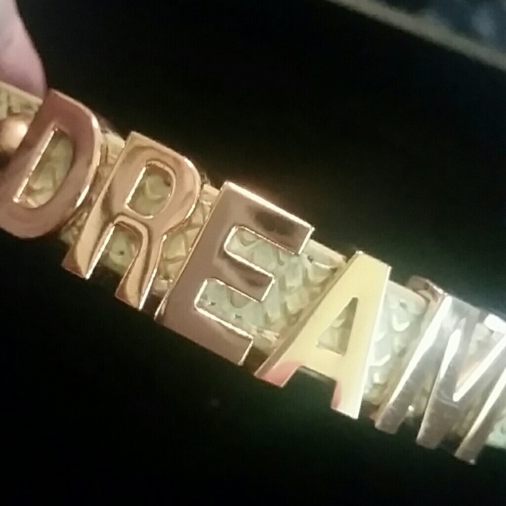 BCBG "DREAM" statement bracelet rose gold
