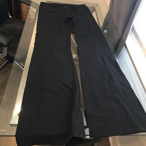 Lulu lemon yoga pants.  Wide leg with back seam.