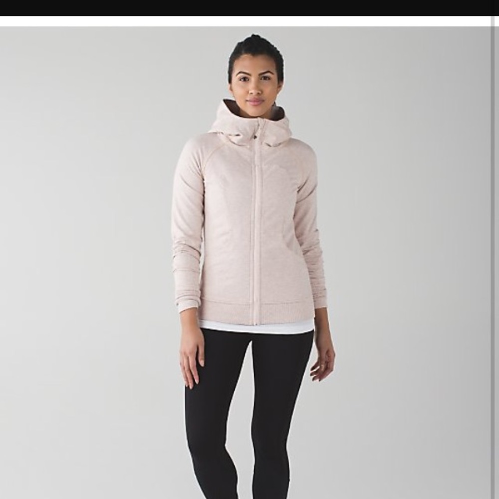 ISO Lululemon Heathered Buttered Pink Scuba Terry6