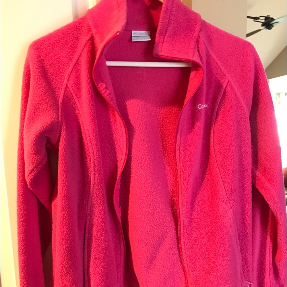 Columbia zip up fleece jacket