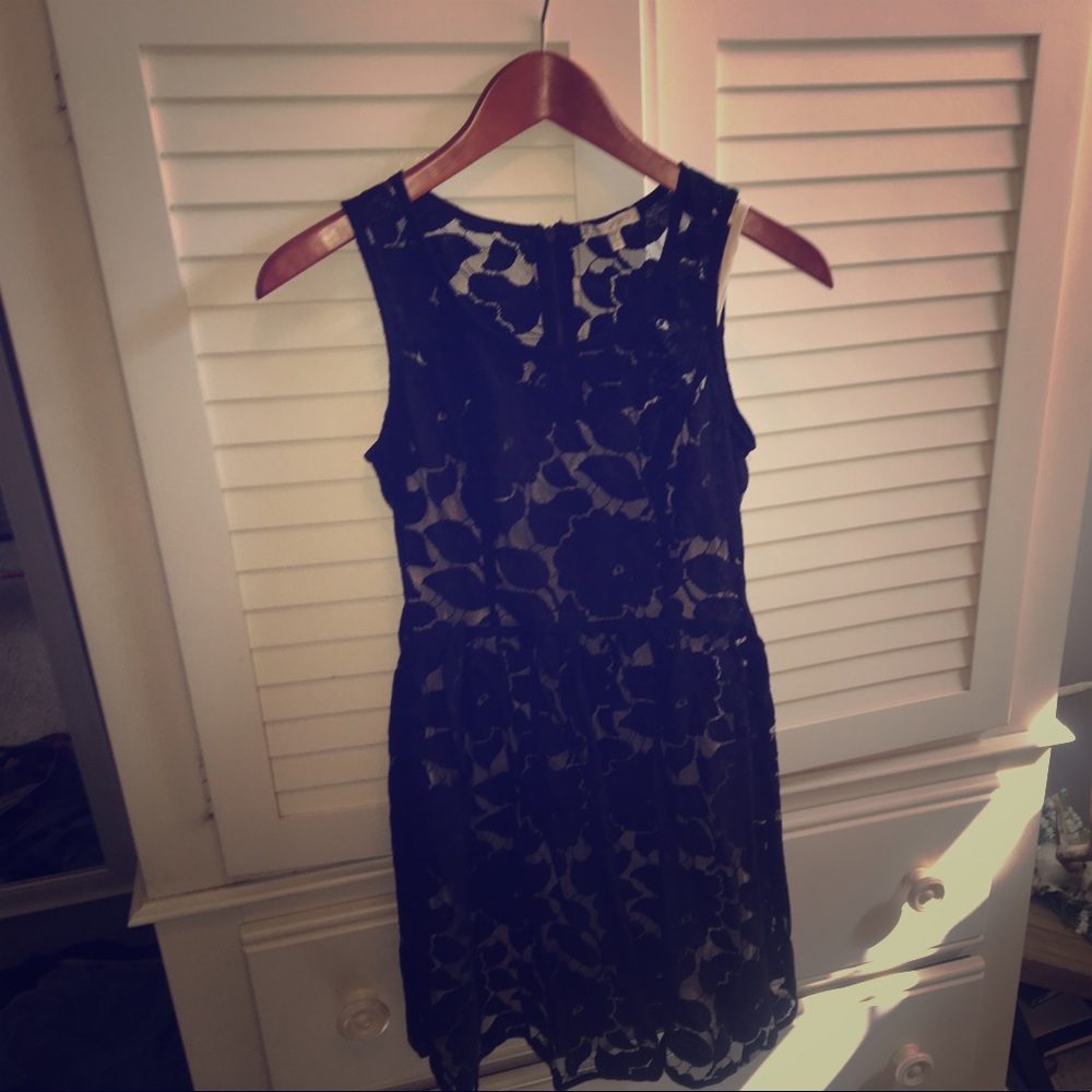 Black lace dress