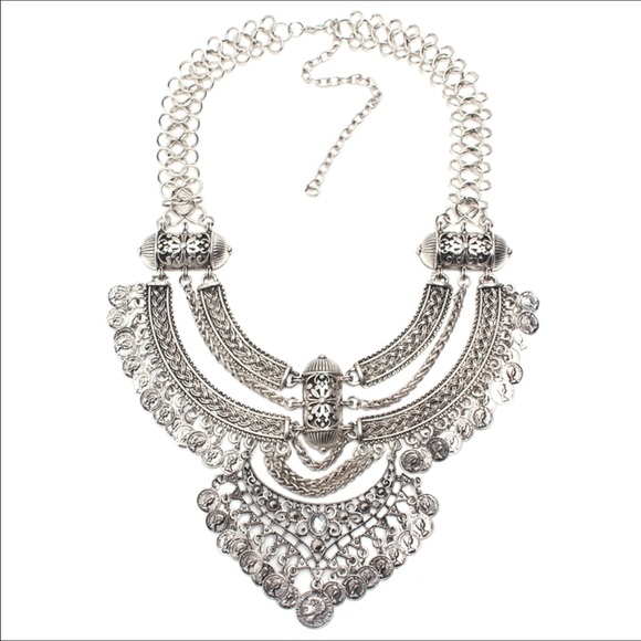 Boho Statement Necklace (nwot) - Picture 3 of 5