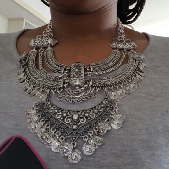 Boho Statement Necklace (nwot) - Picture 4 of 5