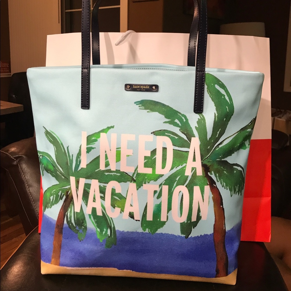 Kate Spade I Need A Vacation Tote