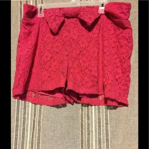 Nice Lace Bow Shorts