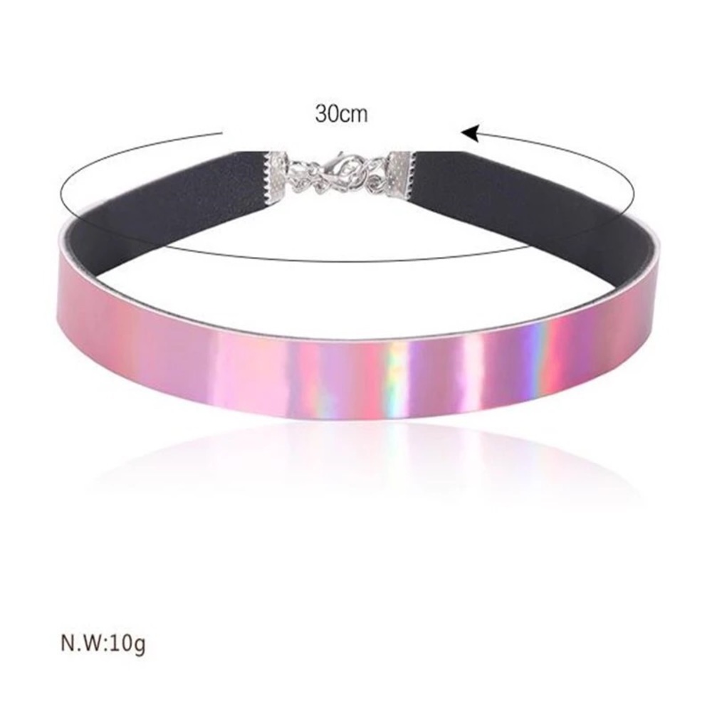 ☀️ 🎉 HP! 🎉 Pink Holographic Choker! 😍😍 - Picture 2 of 3