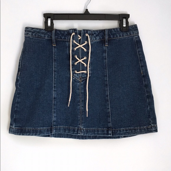 Kendall & Kylie Dresses & Skirts - Kendell and Kylie Jenner- Denim Tie Up Skirt