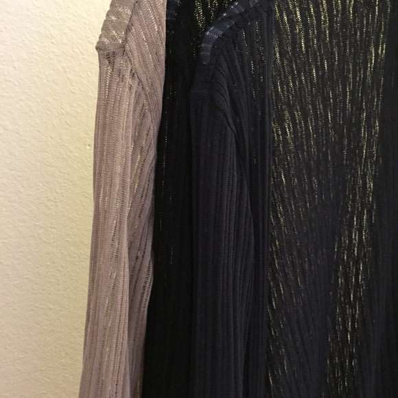 •LAST 1• Long Sleeved Black Sheer Maxi Cardigan - Picture 4 of 8