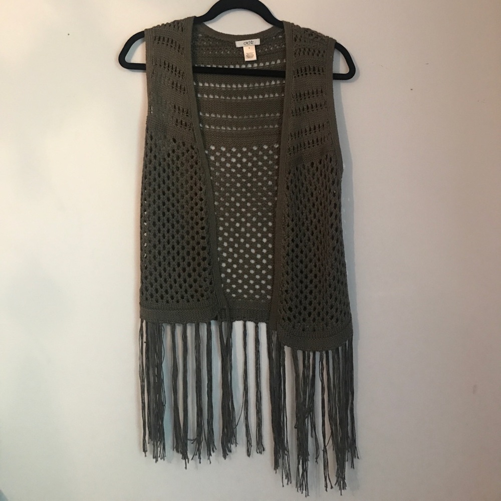 Fringe Sweater Vest