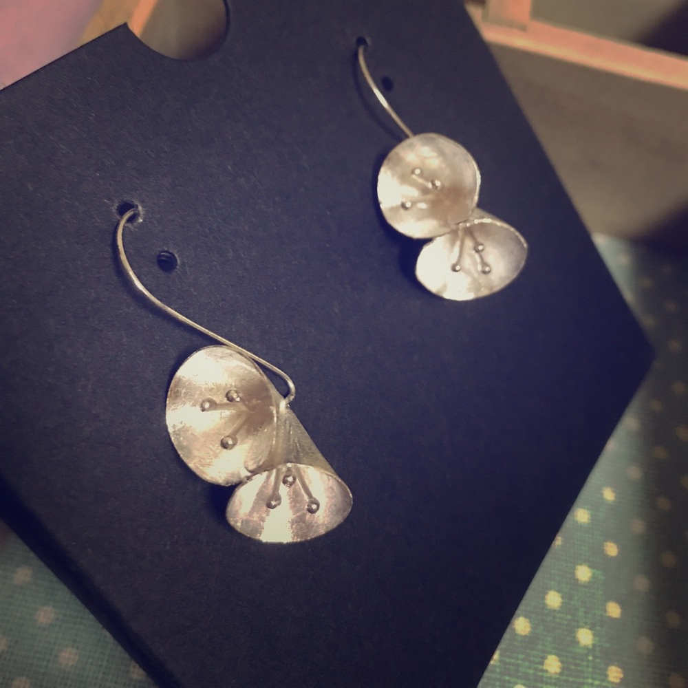 Morning Glory Flower Earrings