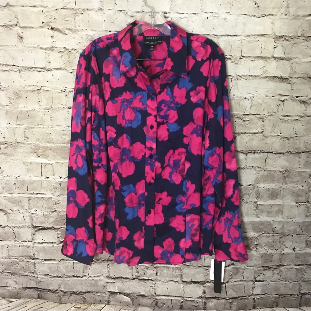 •FOXCROFT• Floral Blouse