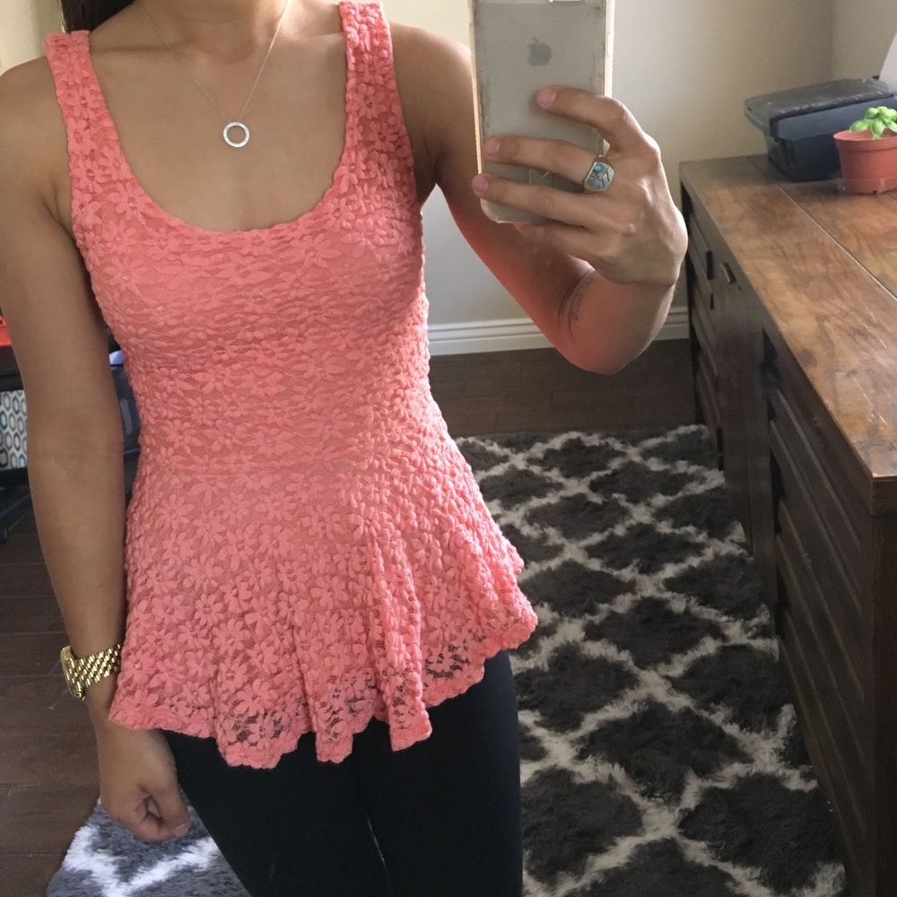 XS Pins & Needles Sleeveless Peplum Top