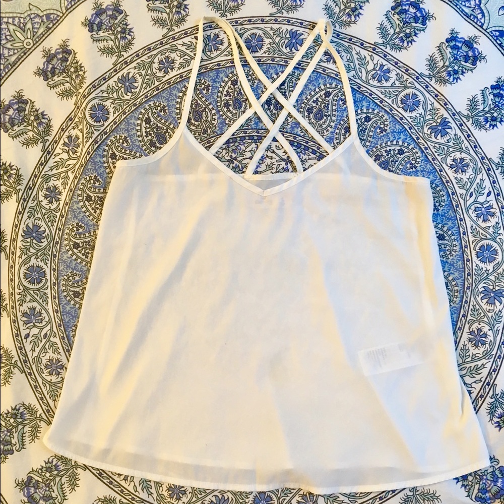 White Hollister Tank Top