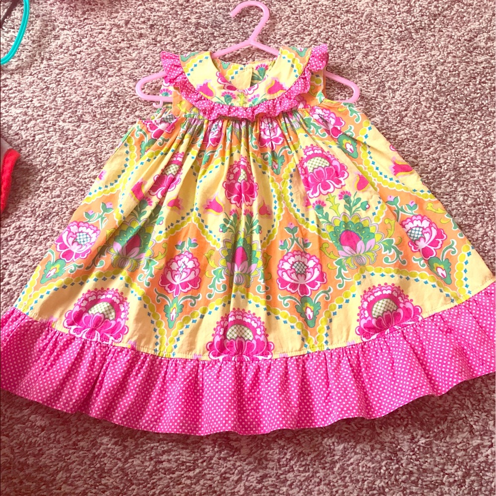 Three sisters ruffle dress